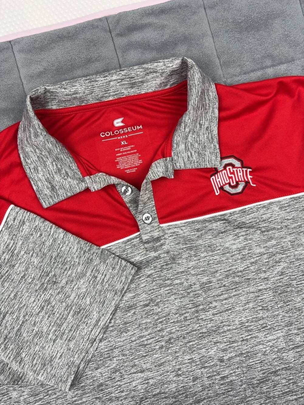 Colosseum Ohio State Buckeyes Performance Polo Shirt Men's XL